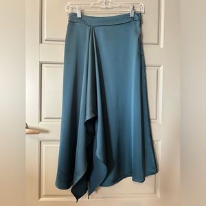 Zara Satin Effect Midi Skirt
